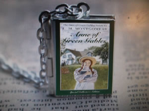 Anne Green Gables book-shaped locket
